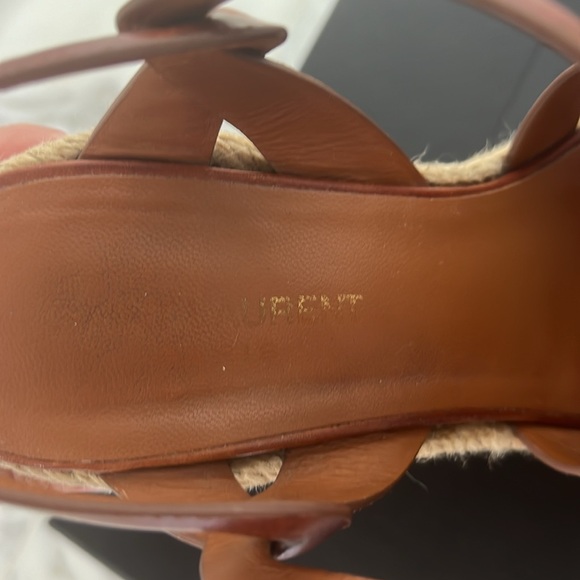 Saint Laurent Tribute wedges 7 - Picture 14 of 16